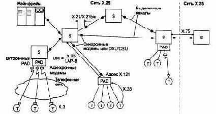 Назначение и структура сетей Х.